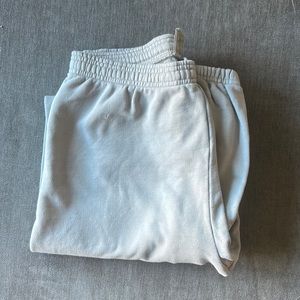 SKIMS light grey/blue cotton sweatpants